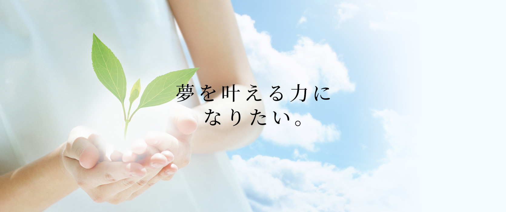 夢を叶える力になりたい。